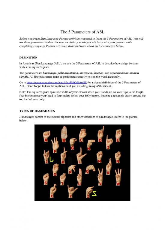 picture Language Pdf 103284 | 5parametersofasl