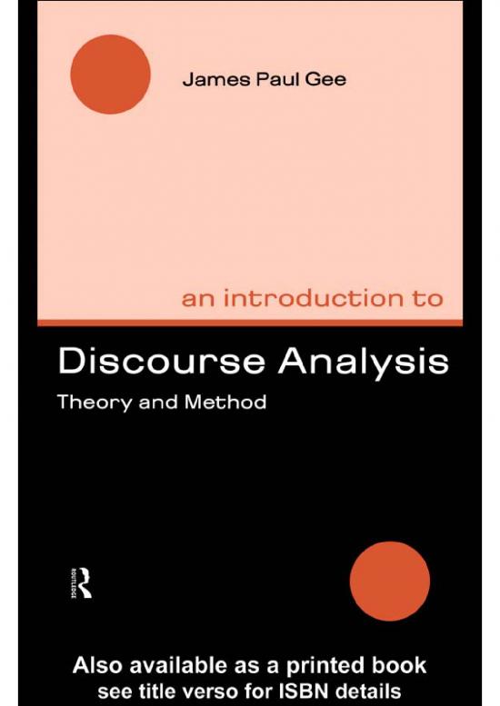 picture_Language Pdf 102520 | An Introduction To Discourse Analysis Theory Adn Method James Paul Gee Routledge 1999
