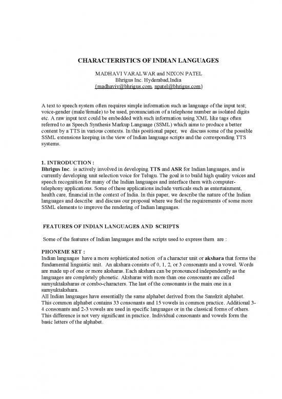 picture1_Language Pdf 103784 | Characteristics Of Indian Languages