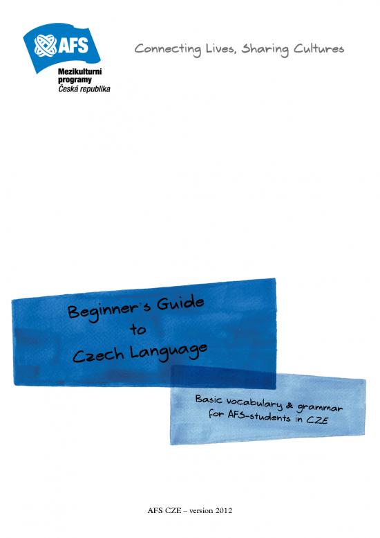 picture Language Learning Pdf 104056 | Cze Czech Vocabulary And Grammar