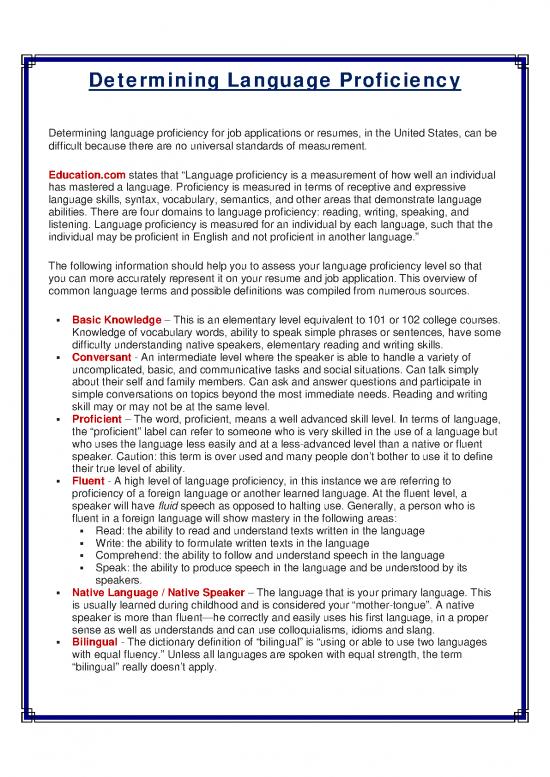 picture Pdf Language 104050 | Determining Language Proficiency