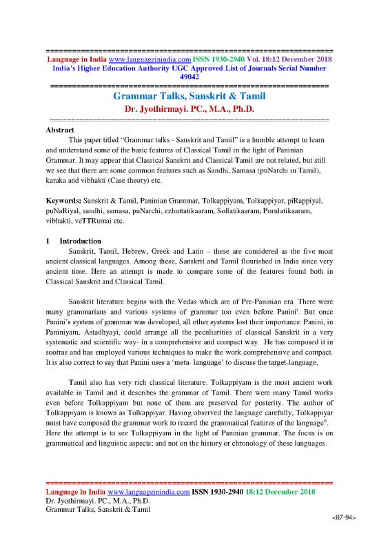 picture Language Pdf 102317 | Drjyothirmayisanskrittamilfinal