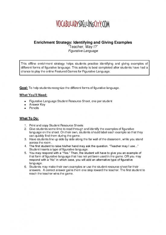 picture Language Pdf 103585 | Figurativelanguage Teachermayi