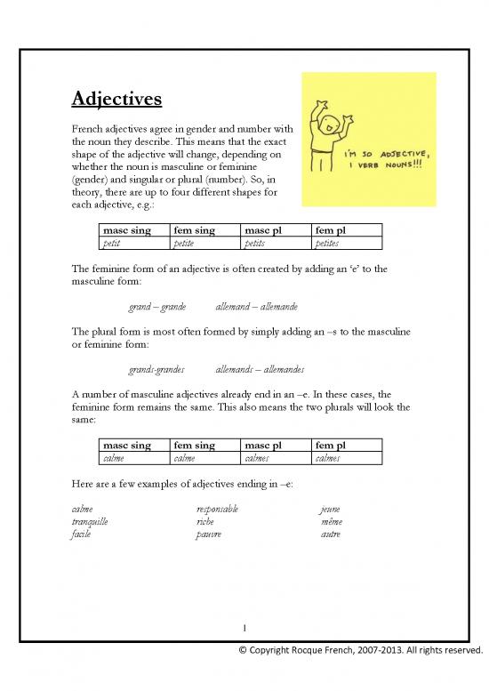 picture_French Grammar Adjectives