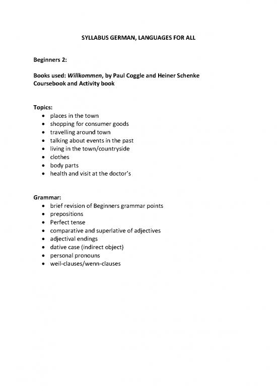 picture German Grammar Pdf 103481 | German Beginners 2