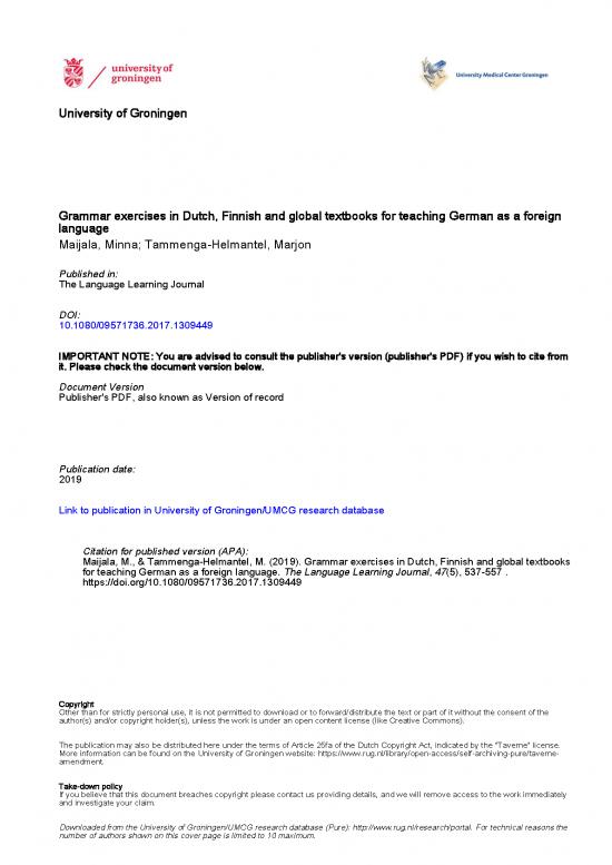 picture Pdf Language 104546 | Grammar Exercises In Dutch Finnish And Global Textbooks For Teaching German As A Foreign Language