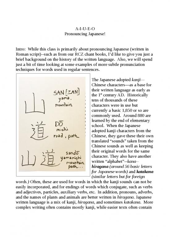picture Language Pdf 103458 | Japanese Pronunciation Basics