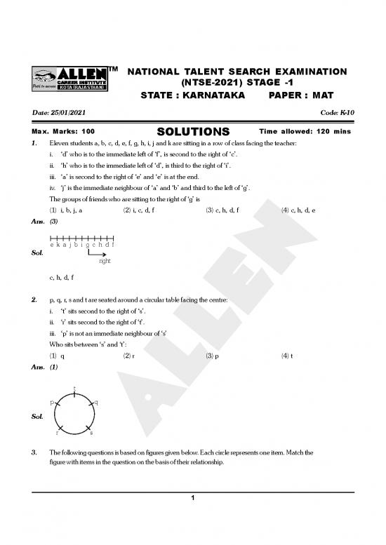 picture1_Karnataka Mat Ntse 2021 Stage 1 Paper Solutions