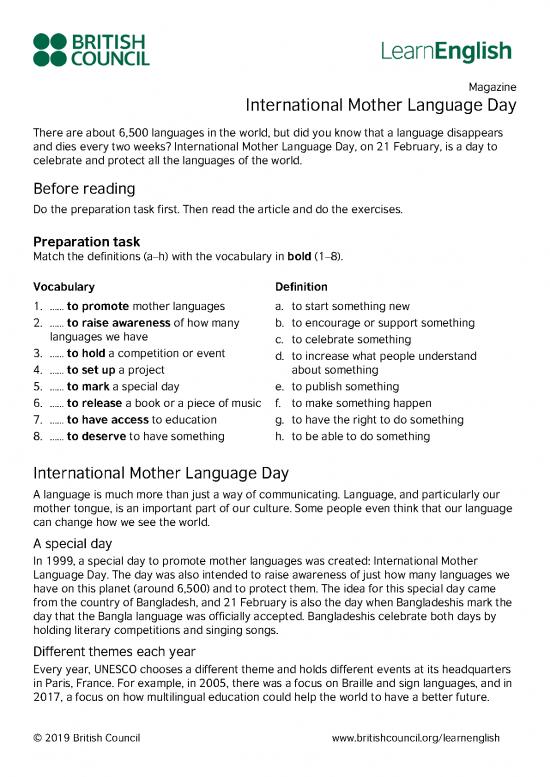 picture1_Language Pdf 102618 | Learnenglish Magazine International Mother Language Day