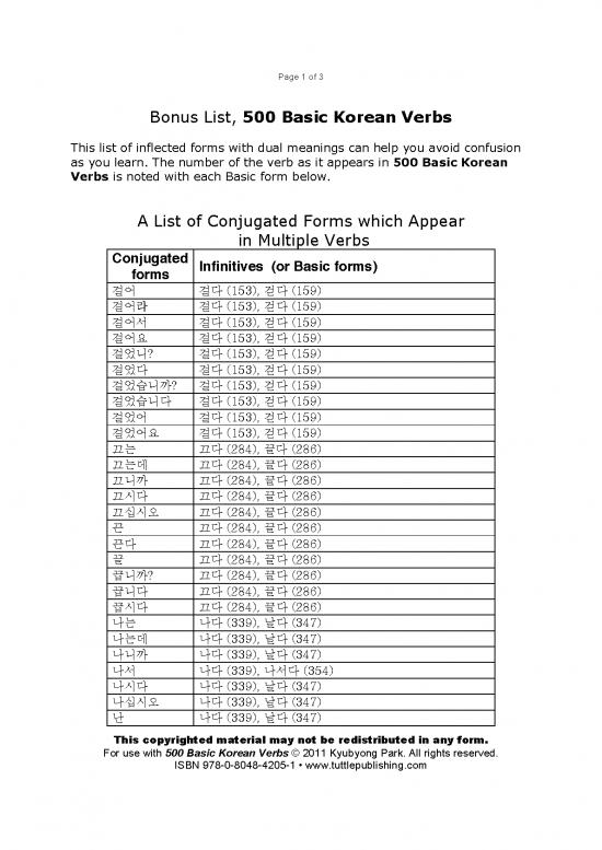 picture_Korean Pdf 103676 | Listconjugatedverbs