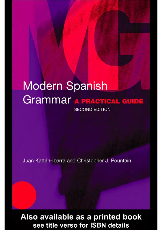 picture Spanish Grammar Pdf 103835 | Modern Spanish Grammar
