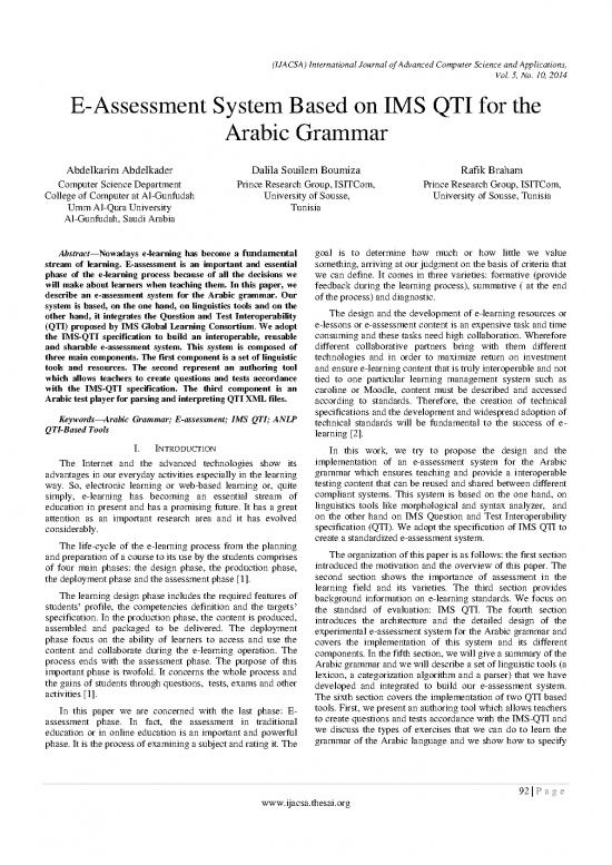 picture Arabic Grammar Pdf 102829 | Paper 13 E Assessment System Based On Ims Qti