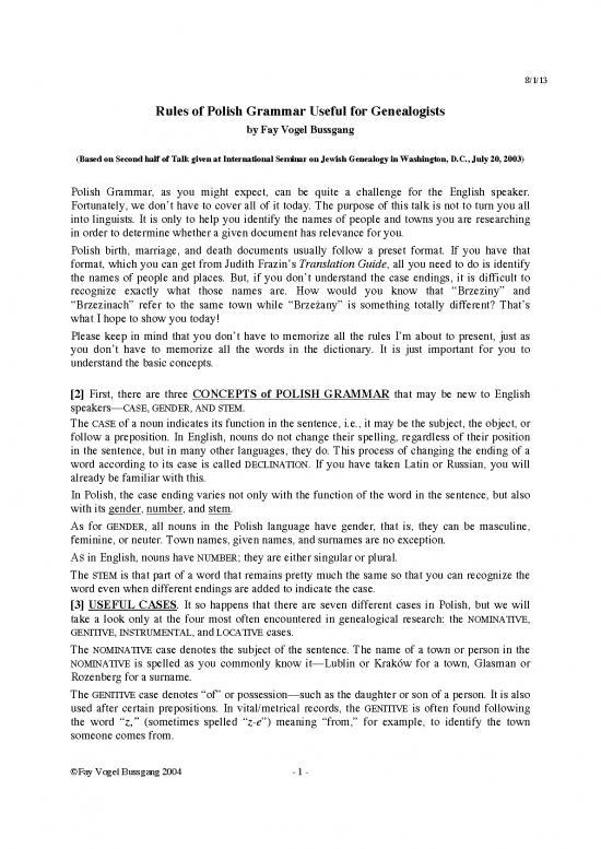 picture1_Polish Grammar Pdf 104307 | Polishgrammartexttalk