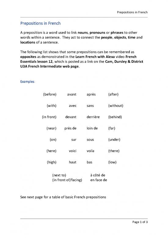 picture_French Nouns List Pdf 104661 | Prepositionsinfrench