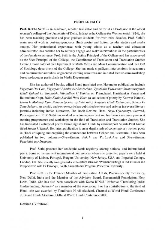 picture1_Pdf Hindi Translation 104293 | Profile And Cv  Pro Rekha Sethi