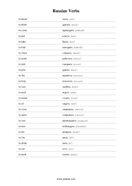 picture Russian Verbs Pdf 104477 | Russian Verbs