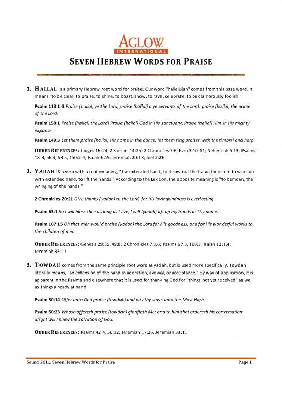picture_Hebrew Pdf 102899 | Seven Praise Words