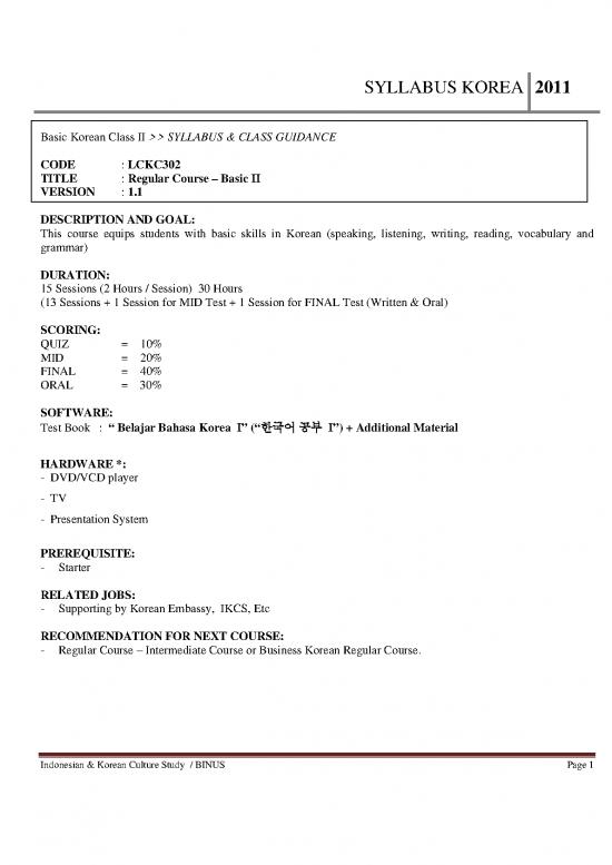 picture Basic Grammar Book 104288 | Syllabus Korea Final Basic 215 Sesi