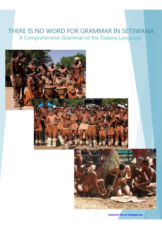 picture_Language Pdf 103172 | There Is No Word For Grammar In Setswana