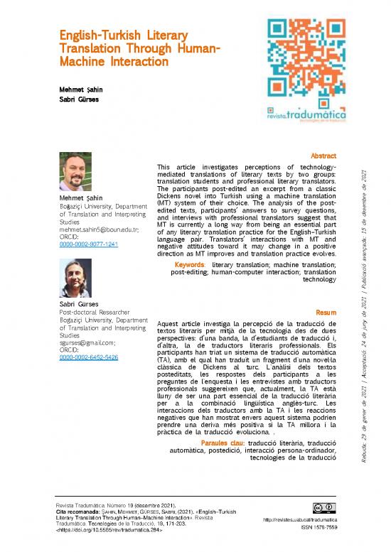 picture1_Language Pdf 102448 | Tradumatica A2021n19p171