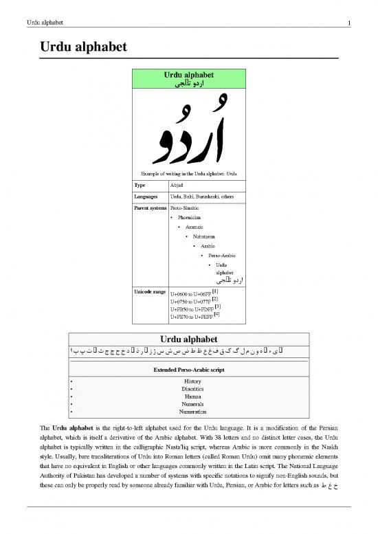 picture_Language Pdf 103217 | Urdu Romanization