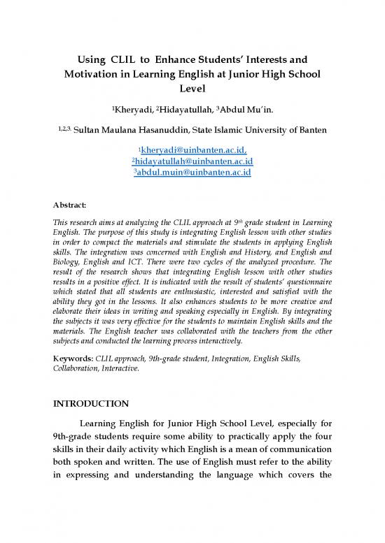 picture1_Using Clil To Enhance Students' Interest And Motivation In Learning English
