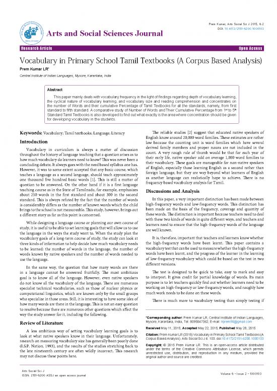 picture1_Learning Pdf 103360 | Vocabulary In Primary School Tamil Textbooks A Corpus Based Analysis 2151 6200 1000103