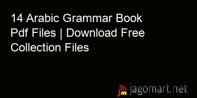 picture 14 Arabic Grammar Book Pdf Files | Download Free Collection Files