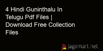 picture 4 Hindi Guninthalu In Telugu Pdf Files | Download Free Collection Files