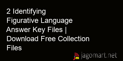 picture 2 Identifying Figurative Language Answer Key Files | Download Free Collection Files