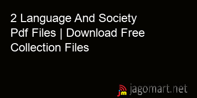 picture 2 Language And Society Pdf Files | Download Free Collection Files