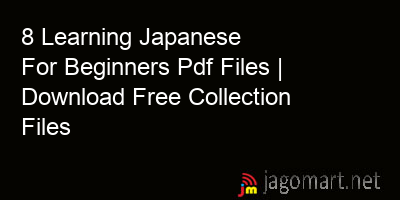 picture 8 Learning Japanese For Beginners Pdf Files | Download Free Collection Files
