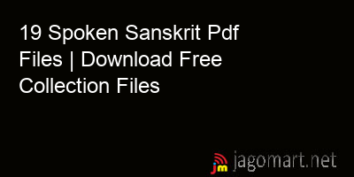 picture_19 Spoken Sanskrit Pdf Files | Download Free Collection Files