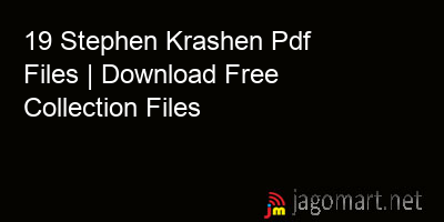 picture 19 Stephen Krashen Pdf Files | Download Free Collection Files