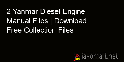 picture 2 Yanmar Diesel Engine Manual Files | Download Free Collection Files