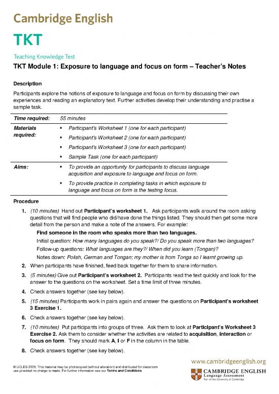 picture_Exposure Therapy Pdf 105865 | 168878 Tkt Module 1 Exposure To Language And Focus On Form