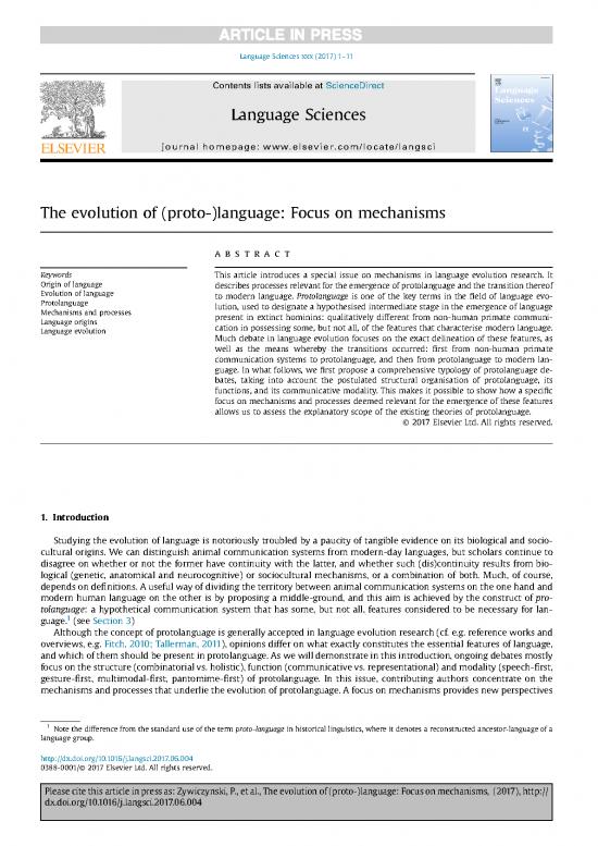 picture_Evolution Of Language Pdf 105583 | 2017 Intro Focus On Mechanisms Language Sciences