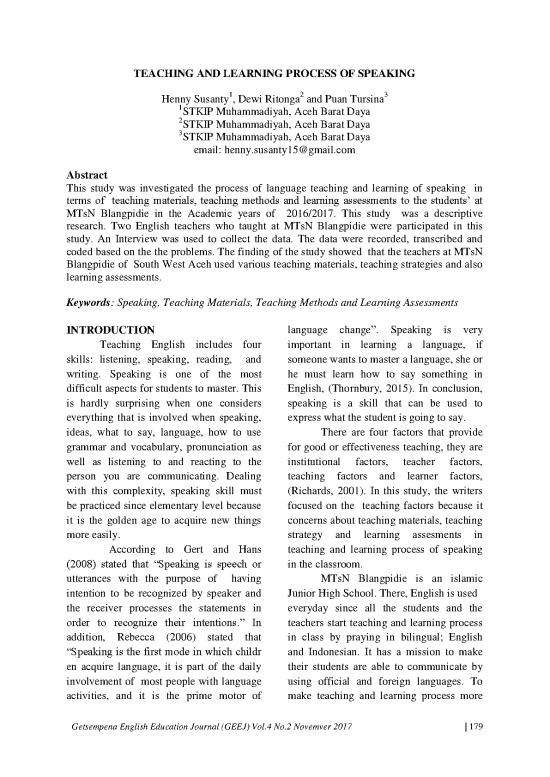 picture Learning English Speaking Pdf 105722 | 217620 Teaching And Learning Process Of Speakin