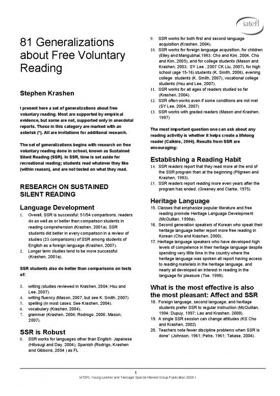 picture_Stephen Krashen Pdf 105644 | 81 Generalizations About Fvr 2009