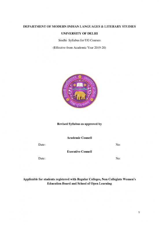 picture1_Education Pdf 104893 | Annexure  (sindhi Syllabus For Ug Courses)