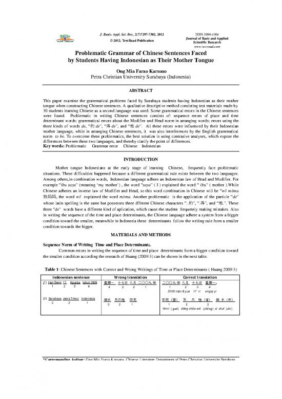 picture Indonesian Grammar Pdf 106038 | Basi App Sc Re, 2(7)7297 7302, 2012 Prob Gram