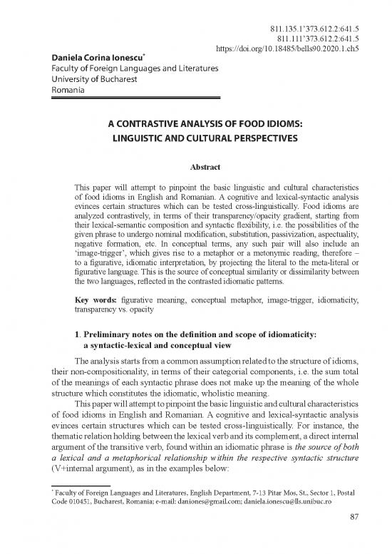 picture_Food Idioms Pdf 105927 | Bells90 2020 1 Ch5