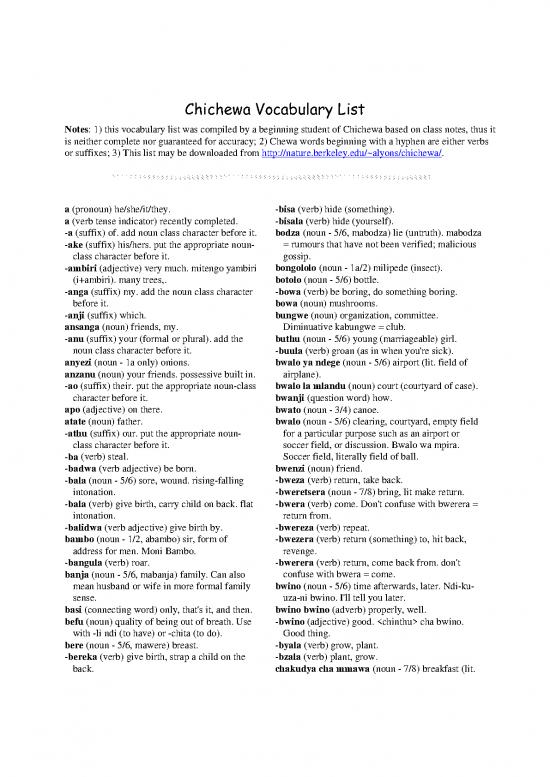 picture1_Chewa Vocab