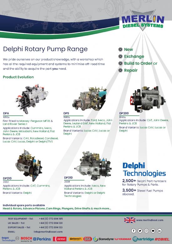picture_Diesel Pdf 106988 | Delphi Rotary Fuel Injection Pump Range V2 1 04 22