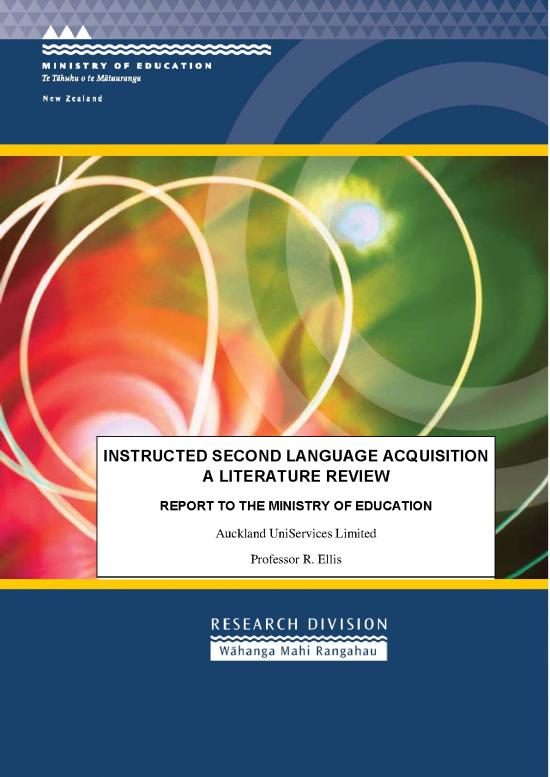 picture_Rod Ellis Second Language Acquisition 105797 | Ellis Instructed Second Language   Latest Version