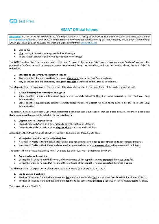 picture List Of Idioms Pdf 104959 | Gmat Idioms List 20