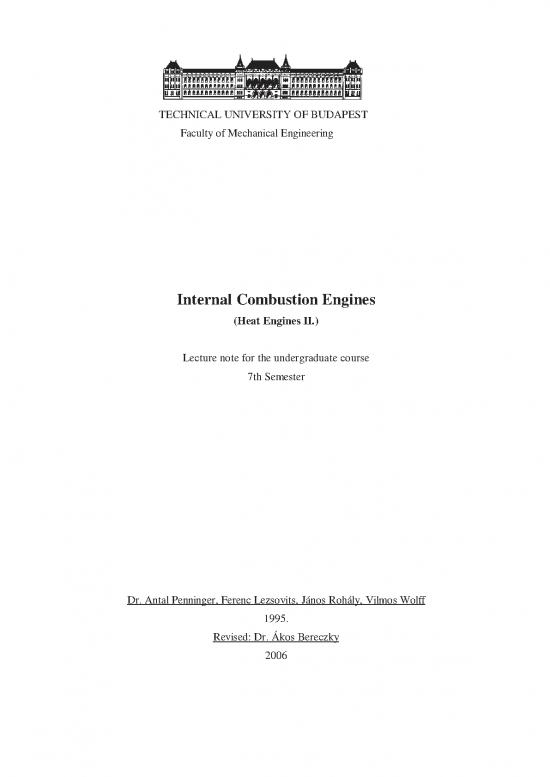 picture1_Diesel Pdf 106863 | Lecture Notes Internal Combustion Engines Heat Engines Ii Mechanical Engineering Faculty Ubudapest
