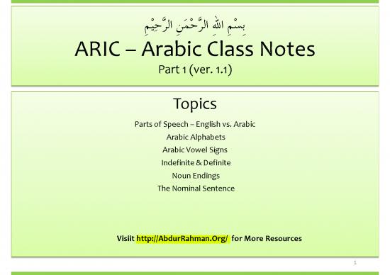 picture Arabic Notes Pdf 105302 | Madina Book1 Notes Abdurrahman Org