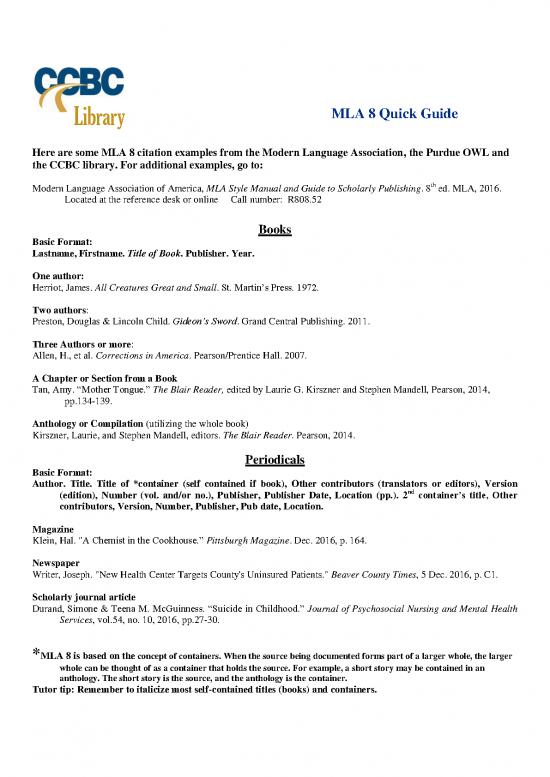 picture Mother Tongue Amy Tan Pdf 105605 | Mla 8 Quick Sheet12 916