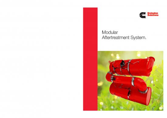 picture Cummins Aftertreatment System Pdf 106869 | Modular Aftertreatment System Brochure